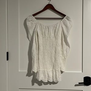 Mini all white summer dress